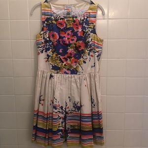 Red Valentino colorful flower dress